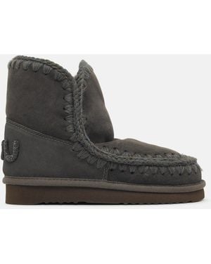 Mou 'Eskimo 18' Suede Ankle Boots - Black