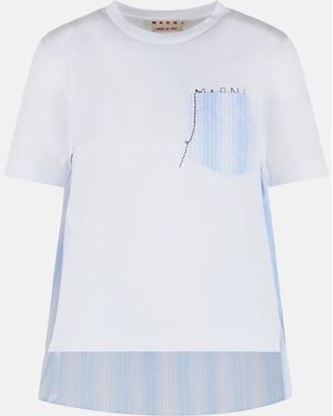 Marni Cotton T-Shirt - Blue