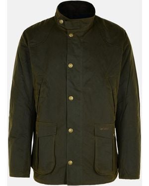 Barbour reelin wax jacket green 2025