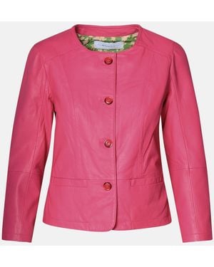 Bully Leather Jacket - Pink