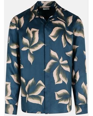 Dries Van Noten 'carvies' Silk Shirt - Blue