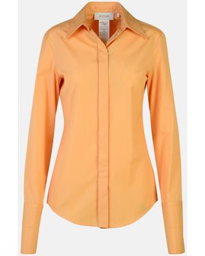 Sportmax 'oste' Orange Cotton Shirt