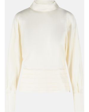 Rohe 'Tuxedo' Silk Blouse - White