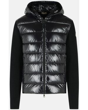 Moncler 'Tricot' Virgin Wool Cardigan - Black