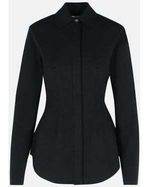 Sportmax 'Baffo' Viscose Knit Shirt - Black