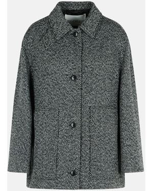 Closed Melange Wool Blend Coat - Gray