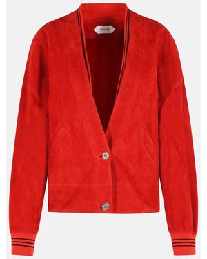 Versace Suede Jacket - Red