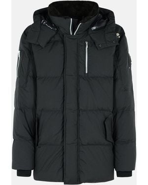 Moose Knuckles 'Everest 3Q' Nylon And Cotton Down Jacket - Black