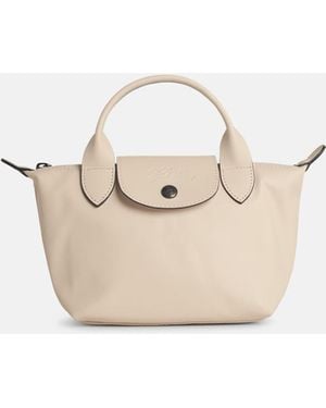 Longchamp 'le Pliage Xtra' Leather Bag Nude - Natural