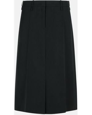 Jil Sander Wool Skirt - Black