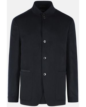 ZEGNA 'Oasi' Dark Cashmere Blazer - Blue