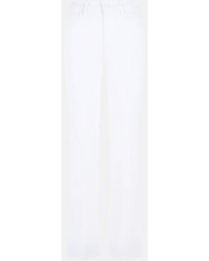 Mother 'The Kick It' Cotton Jeans - White