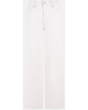 Mother 'The Dodger Skimp' Cotton Jeans - White