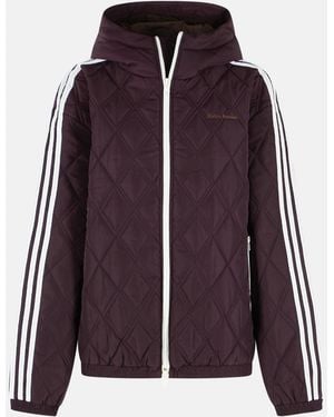 adidas Burgundy Polyester Jacket - Purple