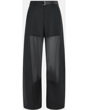 Sacai Wool Pants - Black