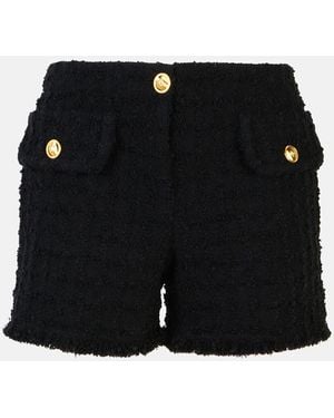 Versace Virgin Wool Blend Shorts - Black