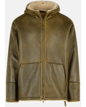 Salvatore Santoro Army Leather Jacket - Green