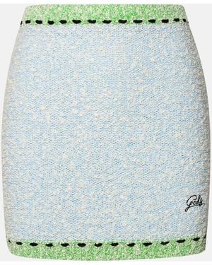 Gcds Cotton Blend Miniskirt - Green