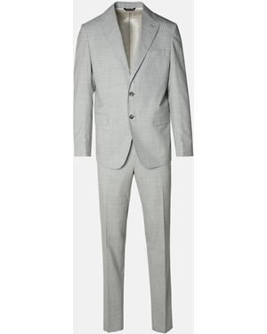 Brian Dales Wool Suit - Gray