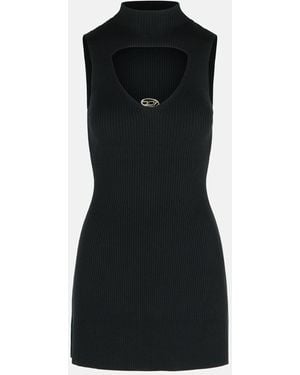 DIESEL 'Oloni' Short Wool Dress - Black