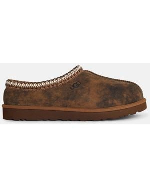 UGG 'tasman Baxter' Chestnut Suede Slippers - Brown