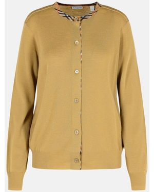 Burberry Wool Sweater - Yellow