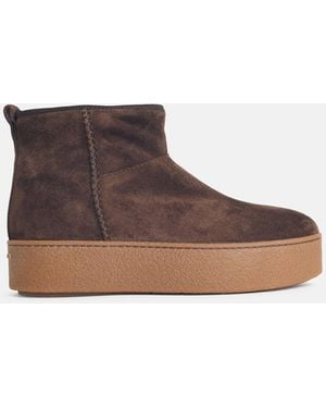 Hogan Suede Ankle Boots - Brown