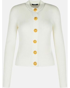 Balmain Viscose Blend Sweater - White