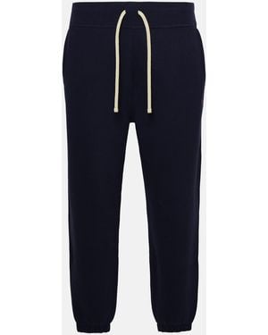 Polo Ralph Lauren Cotton Jogging Track Pants - Blue