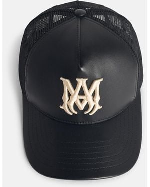 Amiri Leather Cap - Black