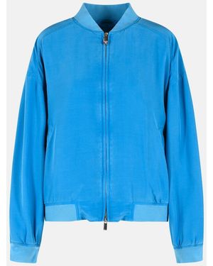 Versace Blouson With Zip - Blue