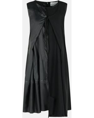 Maison Margiela Cupro Blend Dress - Black