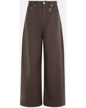 Sportmax 'Siamese' Cotton Jeans - Brown