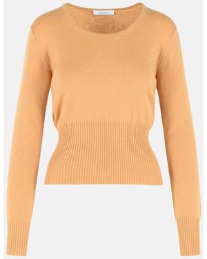 Max Mara 'Vetta' Wool And Cashmere Yarn Sweater - White
