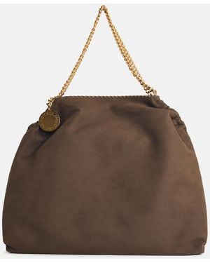Stella McCartney 'tote Falabella' Vegan Leather Bag With Drawstr - Brown