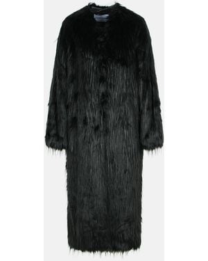 Stand Studio 'Carolina' Faux Fur Coat - Black