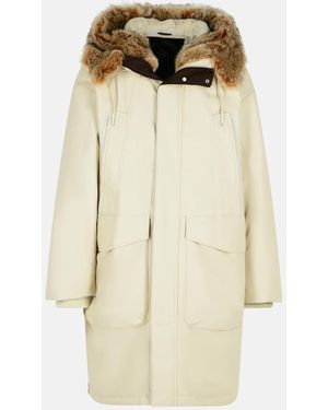 Moose Knuckles 'dawson' Cotton Blend Parka - Natural