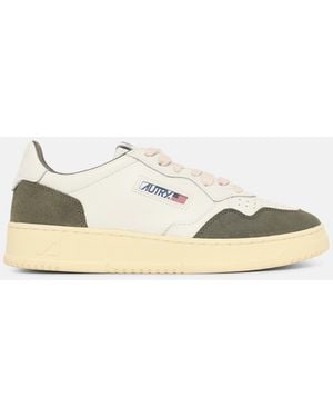 Autry 'Medalist Low' And Leather Sneakers - Natural