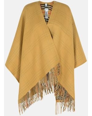 Burberry Cappa 'Check' Reversibile - Giallo