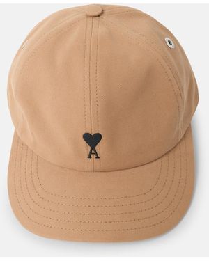 Ami Paris 'Ami De Cœur' Cap - Natural