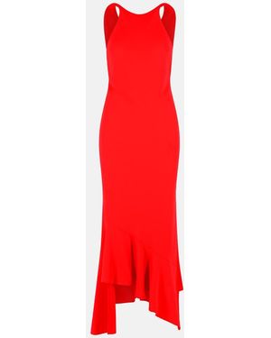 ANDAMANE 'Carmen' Polyester Dress - Red