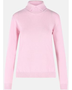 Jil Sander Wool Turtleneck Sweater - Pink