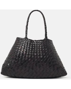 Dragon Diffusion 'Santa Croce Big' Dark Leather Bag - Black