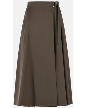 Burberry 'Belina' Wool Skirt - Natural