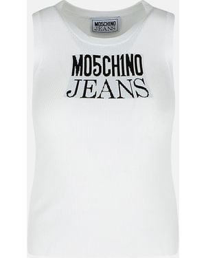 Moschino Cotton Tank Top - White