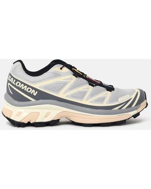 Salomon 'Xt-6' Pearl Fabric Sneakers - White