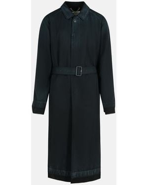 Maison Margiela Virgin Wool Trench Coat - Black