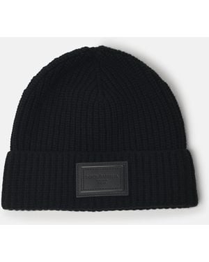 Dolce & Gabbana Cashmere Beanie - Black
