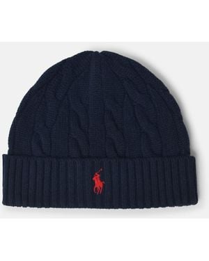 Polo Ralph Lauren Wool And Cashmere Beanie - Blue