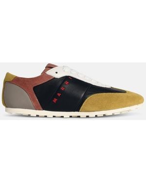 Marni 'Softy Soccer' Leather Sneakers - White